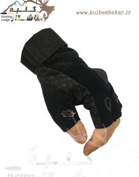 دستکش تاکتیکال مشکی نیمه2 | TACTICAL GLOVES