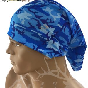 دستمال سر و گردن چریکی آبی