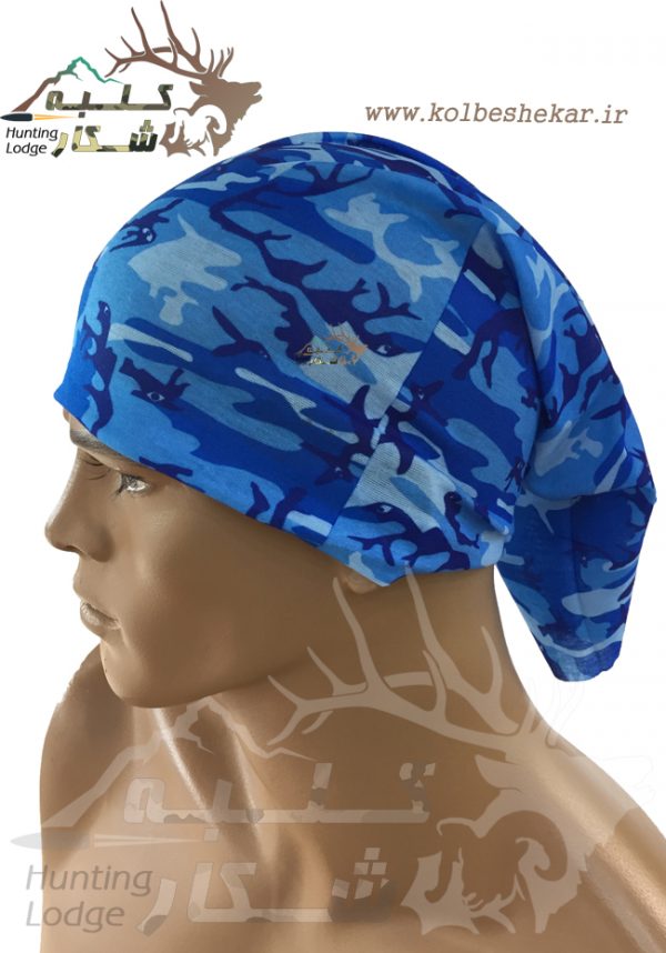 دستمال سر و گردن چریکی آبی