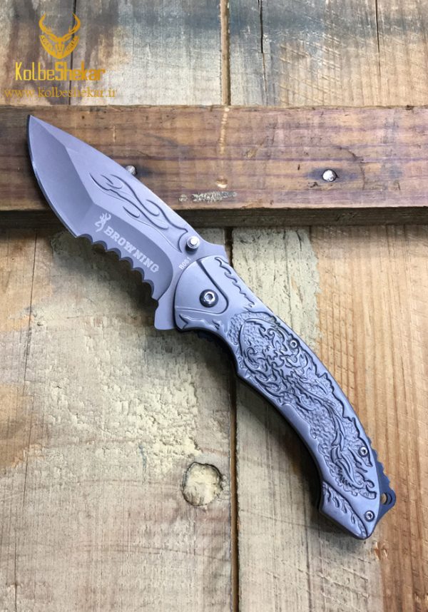 چاقو تاشو برونینگ طرح دار | BROWNING B061 KNIFE