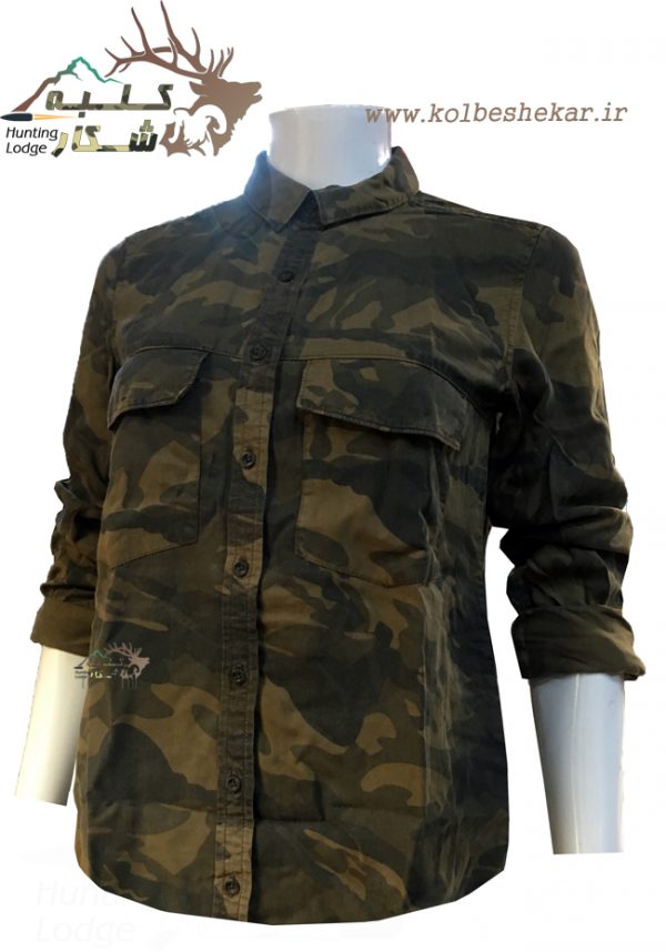 شومیز چریکی دخترانه آستین دار | girls army shirt