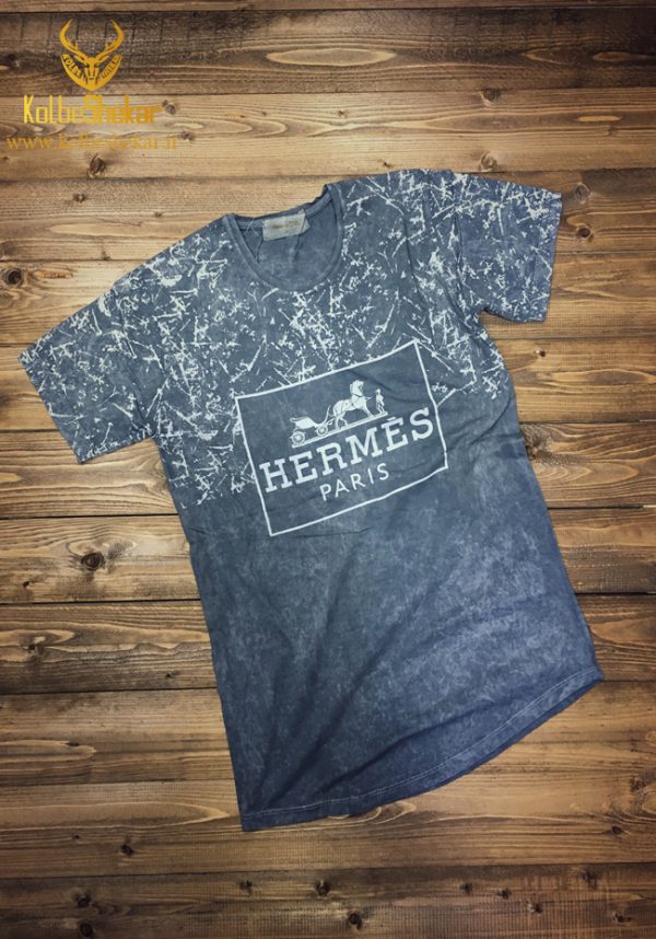 تیشرت هرمس طوسی | GRAY HERMES PARIS T SHIRT