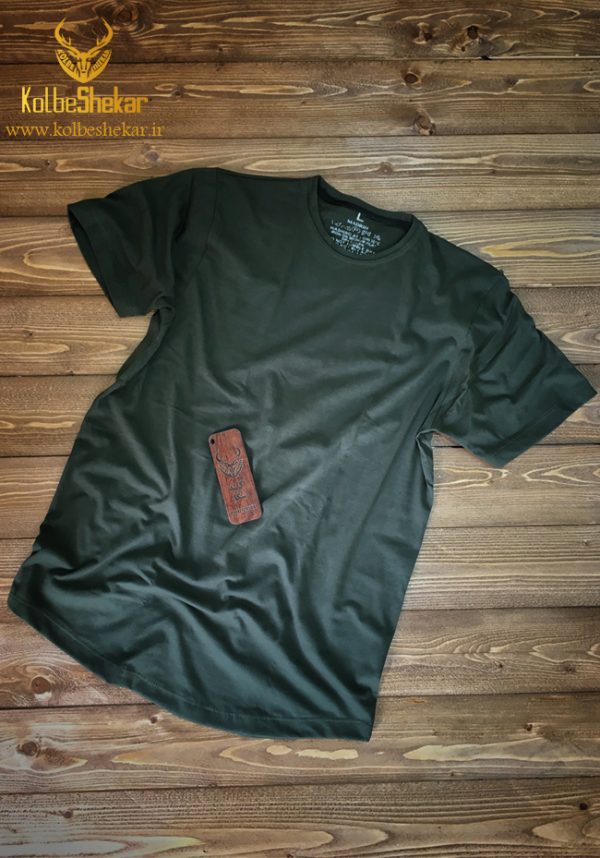 تیشرت سبز نخی ساده | SIMPLE GREEN COTTON T SHIRT