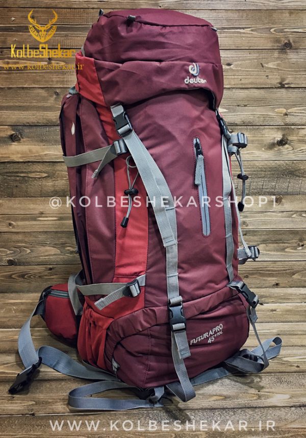 کوله پشتی دیوتر 45لیتری زرشکی2 | Deuter 45L BACKPACK