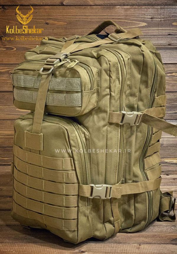 کوله تاکتیکال خاکی 50لیتری 3 | Tactical Backpack