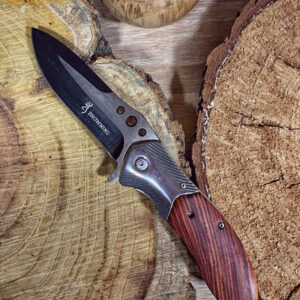 چاقو تاشو برونینگ چوبی | BROWNING KNIFE