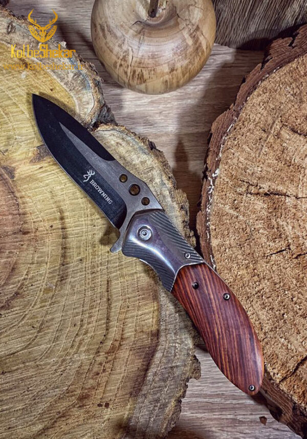 چاقو تاشو برونینگ چوبی | BROWNING KNIFE