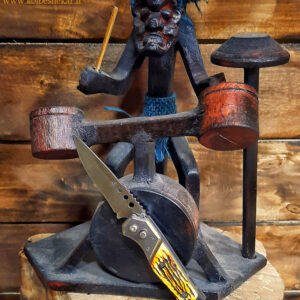 چاقو ضامندار طرح استخوان | BONE KNIFE